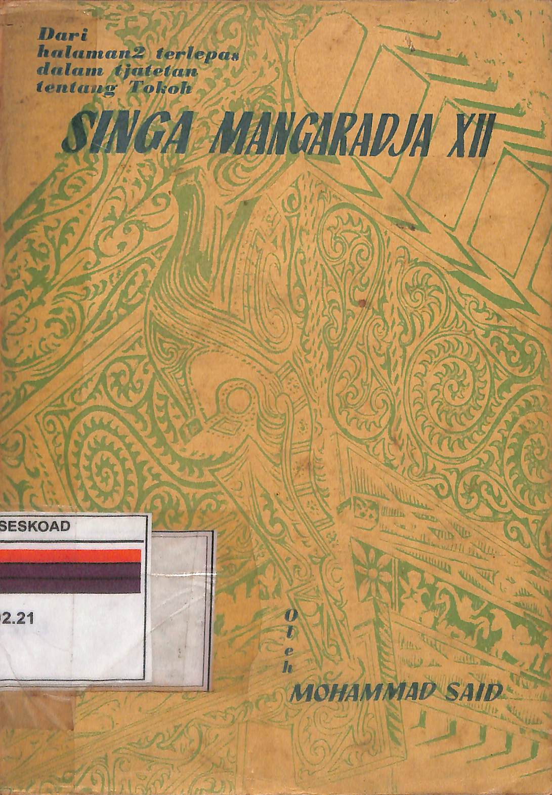 Singa Mangaradja XII